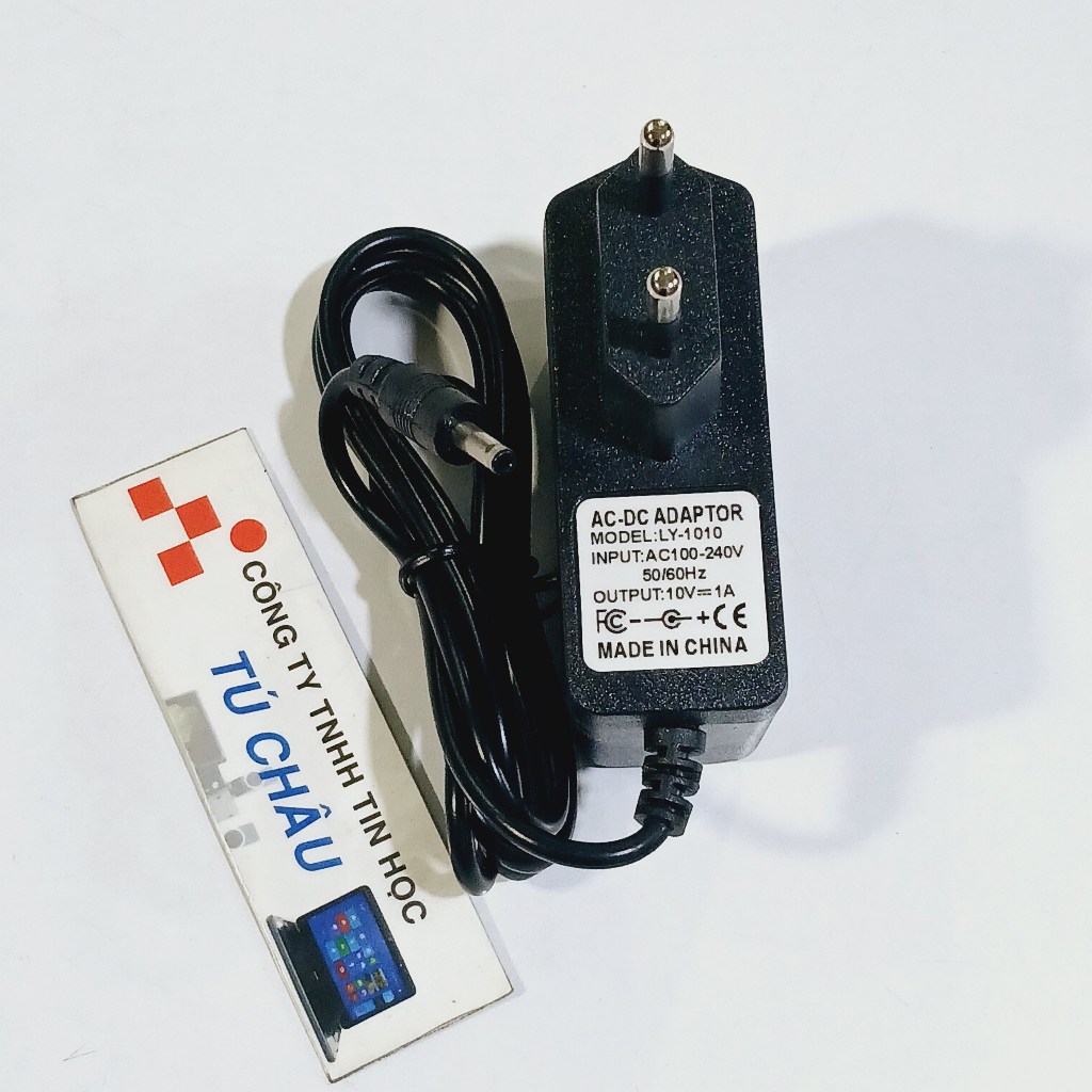 Nguồn Adapter DC 10V - 1A / Đầu cắm 3.5mm x 1.35mm