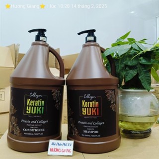Can 5lít dầu gội , dầu xả colagen keratin Yuki chuyên sỉ lẻ