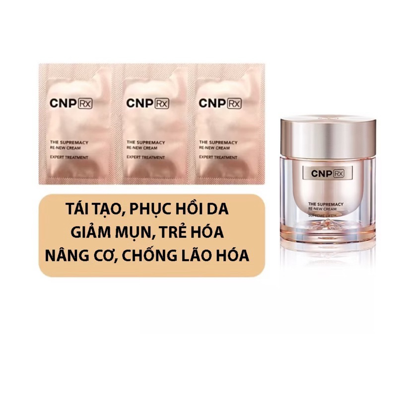 Combo 30 gói Kem dưỡng cao cấp CNP RX vàng trẻ hóa phục hồi da - Cnp Rx The Supremacy Re-new Cream S