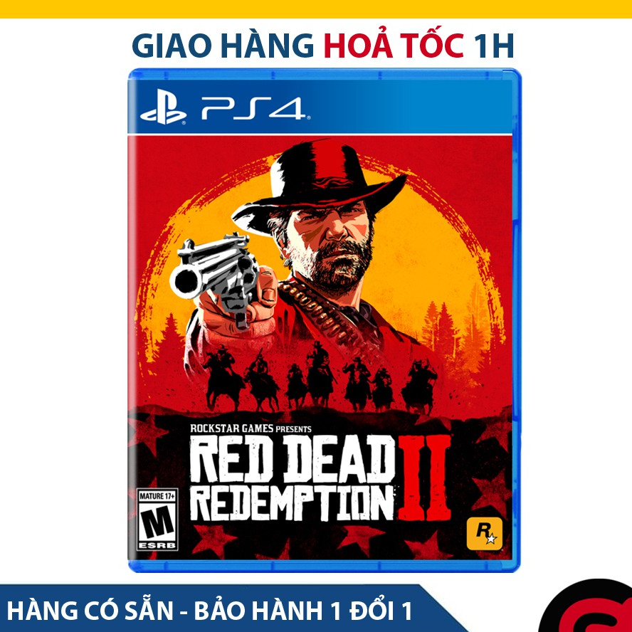 [Freeship toàn quốc từ 50k] Đĩa Game PS4: Red Dead Redemption 2