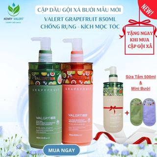 Dầu Gội Xả Bưởi VALERT GRAPEFRUIT 850ML Phục Hồi, Chống Rụng Kích Mọc Tóc - CHERRY BẢO NGỌC SHOP