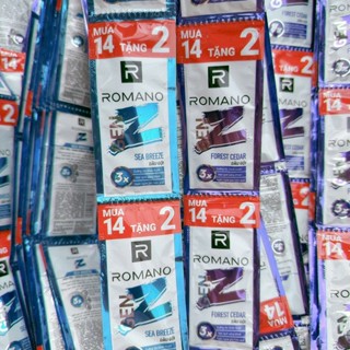  Set 48 gói Dầu Gội Romano Gen Z Hương Sea Breeze  Forest Cedar mẫu mới 
