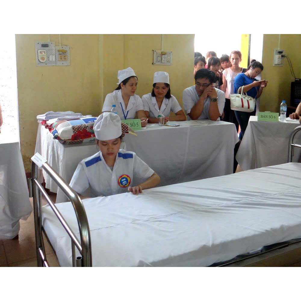 Ga trải giường bệnh viện phòng khám, grap giường bệnh nhân dùng trong y tế, spa, ga vải bệnh viện