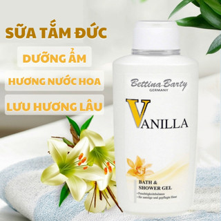  Sữa tắm nước hoa Vanilla Bettina Barty Đức 500ml thơm lâu sữa tắm dưỡng ẩm dưỡng thể dành cho nữ MẪU MỚI 