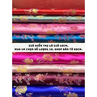 Vải Gấm Hoa Đào (168k/m)
