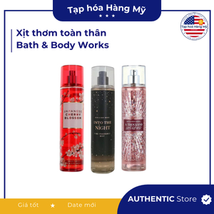 [Hàng Mỹ] Xịt thơm toàn thân Bath & Body Works, Nước hoa Bath Body Works 236ml