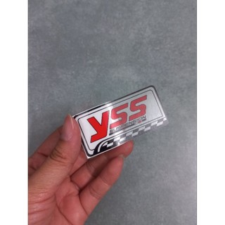 Tem dán chữ Yss đục và trong suốt 6.4x3.3cm có sẵn keo
