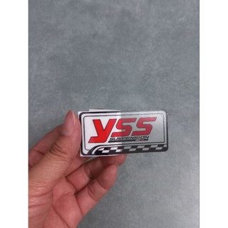 Tem dán chữ Yss đục và trong suốt 6.4x3.3cm có sẵn keo