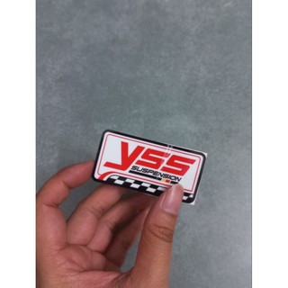 Tem dán chữ Yss đục và trong suốt 6.4x3.3cm có sẵn keo