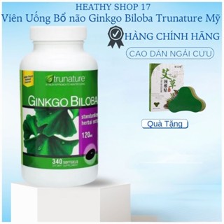 Viên uống ginkgo biloba mỹ thuốc bổ não tăng cường trí nhớ,giảm triệu chứng rối loạn tiền đình thiếu máu não 340 viên