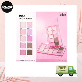 Bảng Mắt Odbo Iconic Eyeshadow Palette 10 Ô OD2029