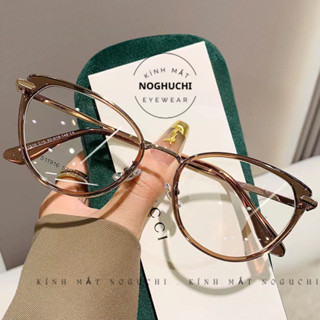 Kính Cận, Mắt Cận Có Kèm Độ Cận 0 độ ~ -5.00 độ, kính Mắt Mèo, kính thời trang M11