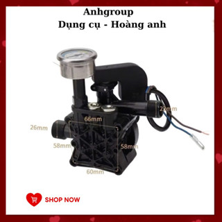 Đầu Máy Bơm Lắp Máy Rửa Xe có kèm Rơ Le Và Đồng Hồ.