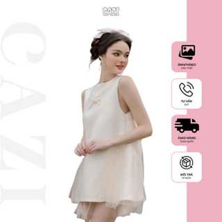 [váy liền] Cazi Lacie Dress - Váy suông hai kiểu phối lưới