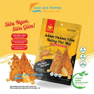  Combo 5 gói bánh tráng Tôm nướng phô mai Davifood40g - Đặc sản Đà Nẵng thơm ngon giòn rụm 