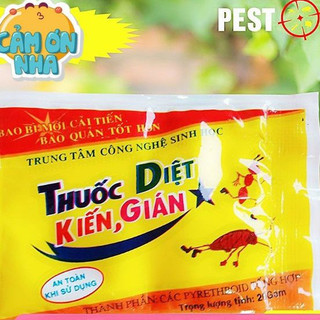 combo 5 gói bột rắc diệt côn trùng kiến - gián ( gói 20g )