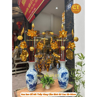 Đế Gỗ Cắm Hoa Bình Sứ