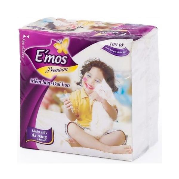 KHĂN ĂN CAO CẤP EMOS 100 TỜ
