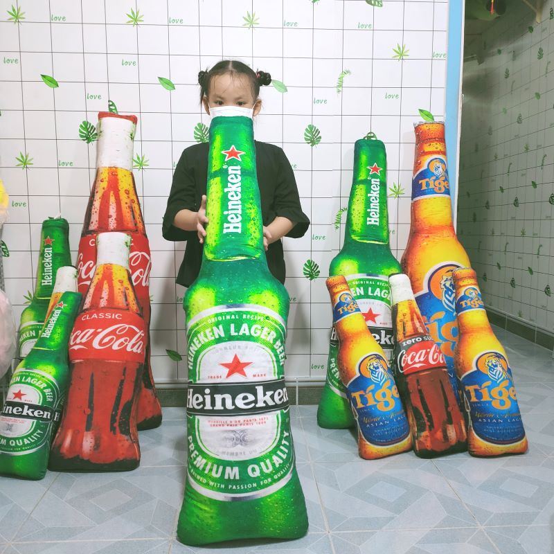 GỐI ÔM HENIKEN VẢI SIÊU MỀM MỊN CHO BÉ