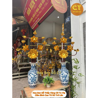 Đế Gỗ Cắm Hoa Bình Sứ