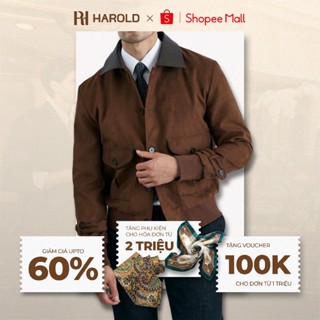 Áo Khoác Da Lộn Nam Cao Cấp Harold Workwear Jacket Sang Trọng Vải Dày Dặn, Chống Nhăn, Độ Bền Cao, Đứng Form Tốt