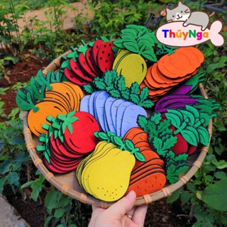 Combo 100 củ quả vải nỉ (10 loại)