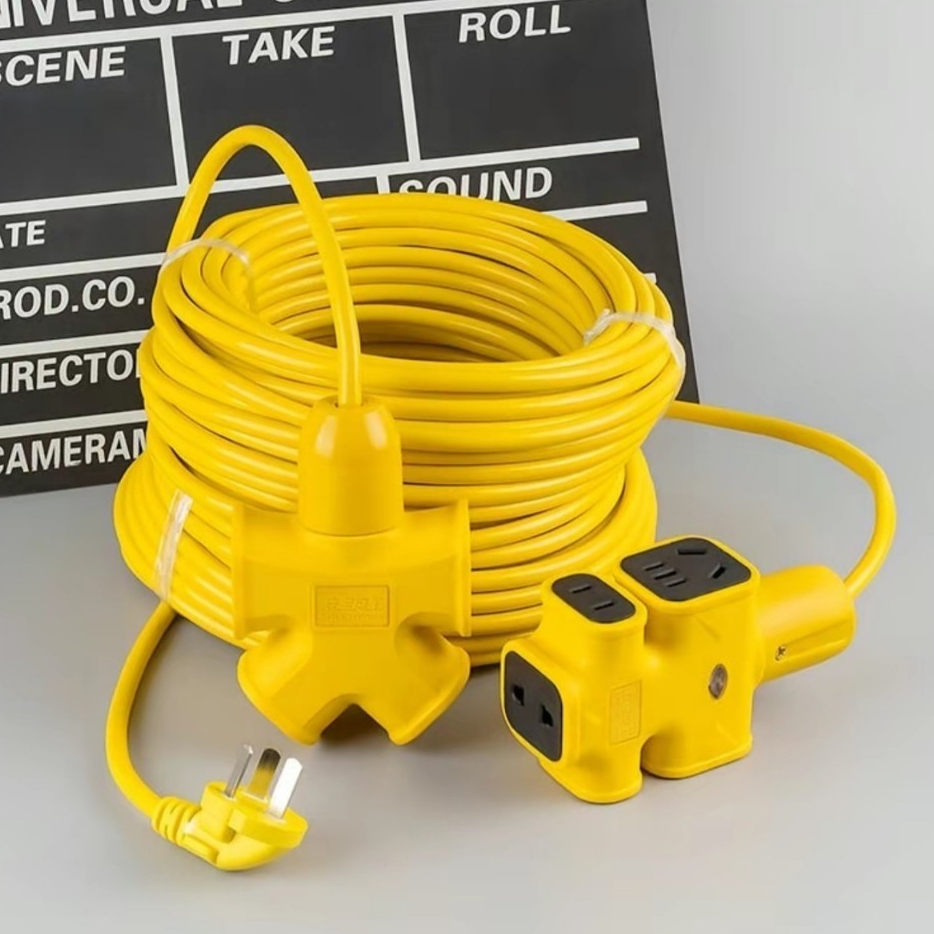 Dây điện nối dài 30m có 5 đầu cắm. Dây sạc xe máy xe đạp điện nối dài 30m kèm ổ cắm dây đúc chịu nhi