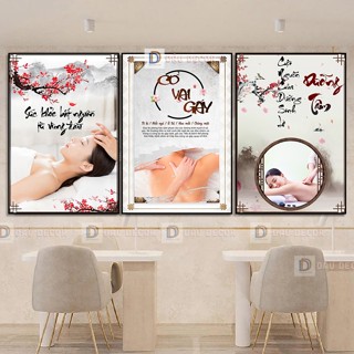 BỘ 3 TRANH DƯỠNG SINH, ĐÔNG Y, CỔ VAI GÁY