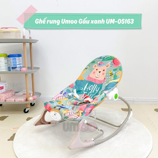 GHẾ RUNG UMOO MẪU MỚI CHÍNH HÃNG-Kèm giá thanh treo đồ chơi