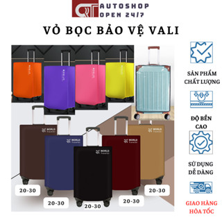 Bọc vali chống xước áo bọc vali du lịch trong suốt chống bụi chống trầy xước QT Auto247