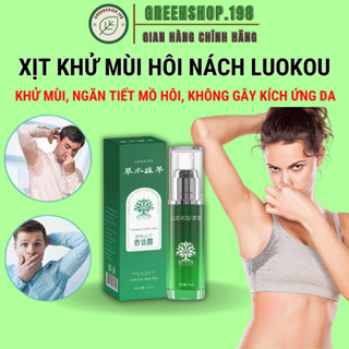  Xịt hôi nách LUOKOU 30ml ngăn ngừa mồ hôi dưới cánh tay khử mùi hôi cơ thể cho nam nữ 