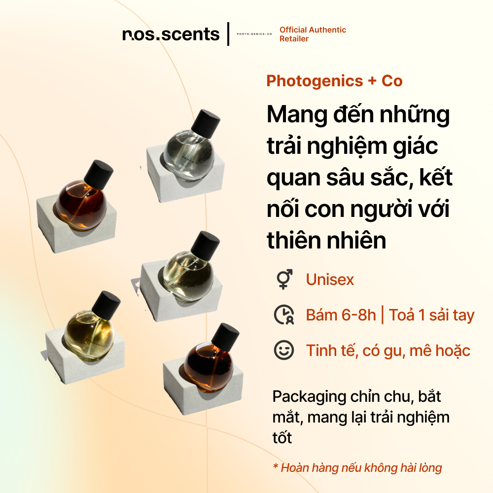 Nước hoa nosscents Photogenics + Co - NO.1 HASHISH, NO.2 INDICA, NO.3 SATIVA, NO.5 PAVOT, NO.7 RESIN