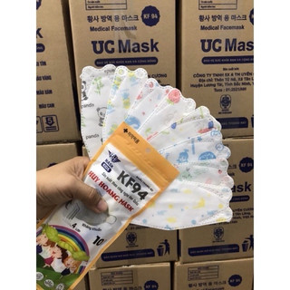 túi 10 khẩu trang kf94 trẻ em ( khẩu trang cá trẻ em )