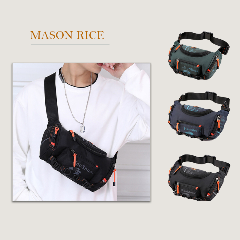 Túi đeo chéo nam Mason Rice vải polyester nhiều ngăn chống nước TC010