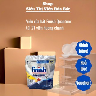 [LOẠI MẠNH NHẤT] Viên rửa bát Finish Quantum / Ultimate [sạch vô địch, thơm vô địch]