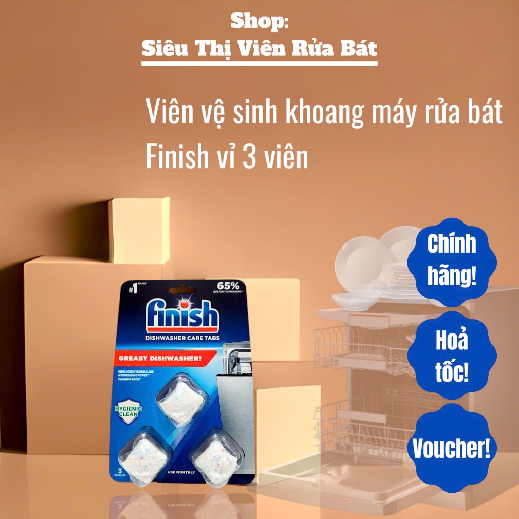 Viên vệ sinh máy rửa bát Finish