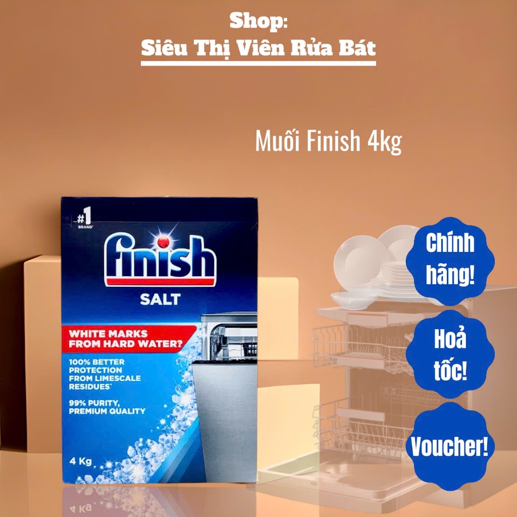 Các loại muối cho máy rửa bát