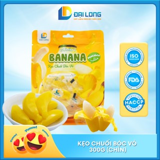 [TÚI 300G] Kẹo Dẻo Chuối Bóc Vỏ ĐẠI LONG thơm ngon khó cưỡng