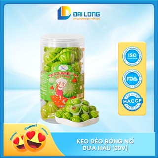 (Hộp 30 viên)Kẹo Dẻo Bóng Nổ Vị Dưa Hấu ĐẠI LONG  Thơm Ngon Khó Cưỡng dành cho mọi lứa tuổi