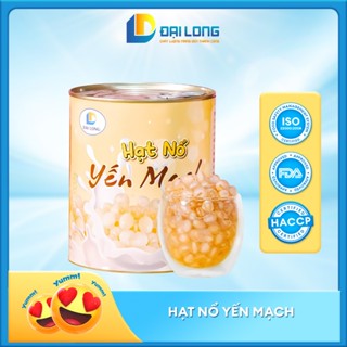 (Lon 900g) Hạt Nổ Yến Mạch Đại Long hình trứng chim, siêu ngon, mềm lạ dùng làm topping trà sữa làm thức uống