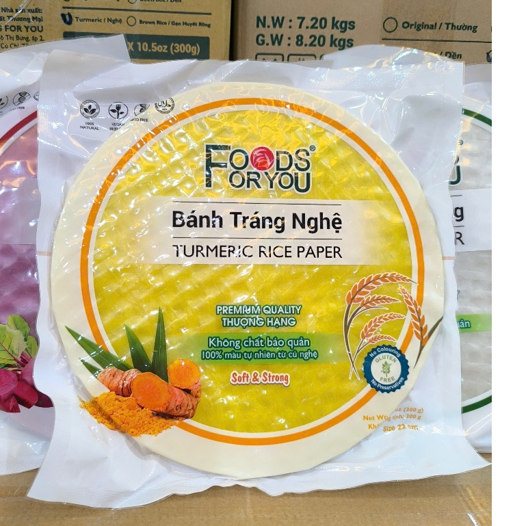 Bánh Tráng Nghệ 22cm Food For You 300g Healthy