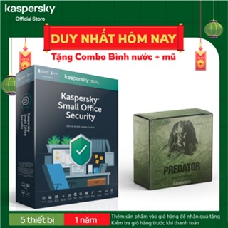Phần mềm diệt virus Kaspersky Small Office Security 5 PCs 5 Mobile 1 Server - Hàng chính hãng