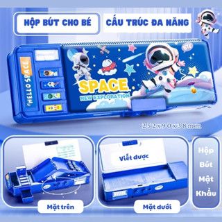  Hộp Đựng Bút Bút Chì Đa Năng,Đồ Dùng Học Tập Dung Tích Lớn Di Động Có Khóa Mật Khẩu Hình Nhân Vật 