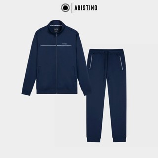 Bộ đồ thu đông nam ARISTINO dáng suông nhẹ thoải mái, chất liệu dày dặn cao cấp - ALH001W3