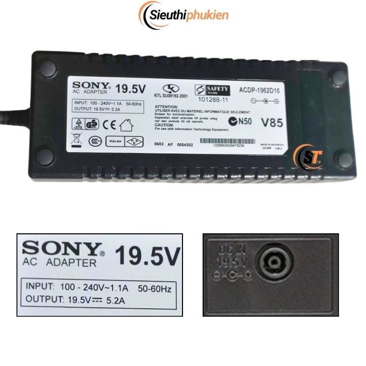 Adapter nguồn tivi sony KD-43XF7003 19.5v 5.2a 100W, nguồn TV sony 43 inch