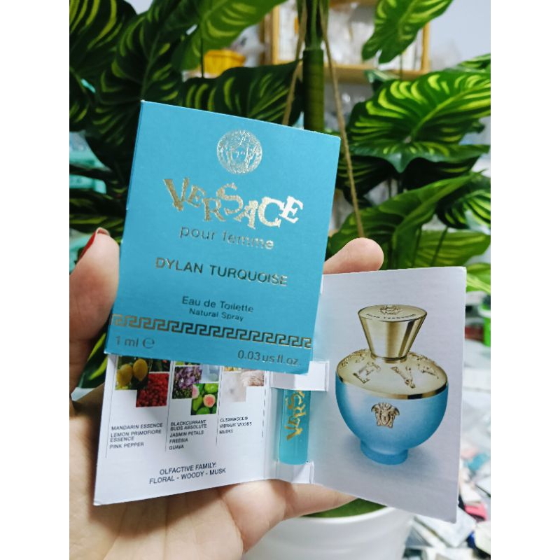 xả lỗ [ Vial ] Nước hoa Versace Pour Femme Dylan Turquoise