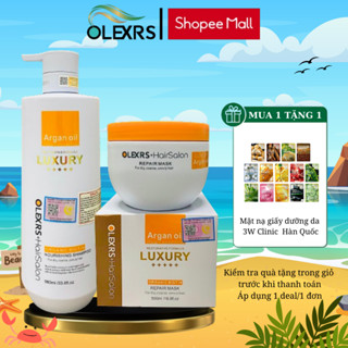 Combo Dầu Gội Olexrs+HairSalon Luxury Và Ủ Tóc Olexrs Luxury Giúp Tóc Chắc Khoẻ  960ml và 500ml