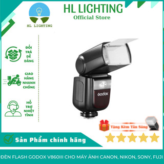 Đèn Flash Godox V860III Cho Máy Ảnh Canon, Nikon, Sony, Fuji HL Lighting - Tặng Kèm Tản Sáng