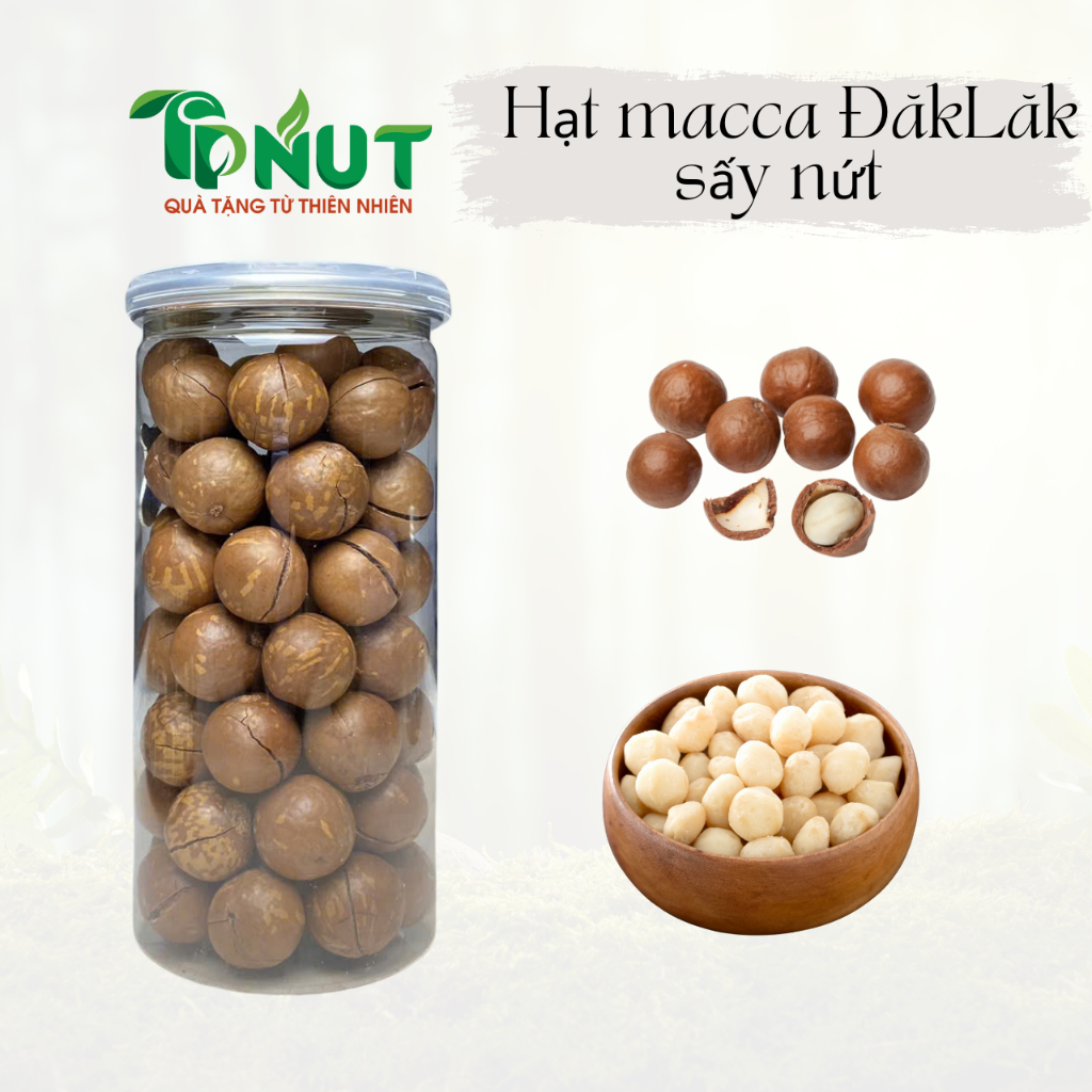 500g Hạt macca ĐăkLăk sấy nứt