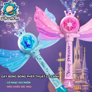 Gậy Bong Bóng Phép Thuật Có Cánh Nhạc Đèn Elsa/Princess